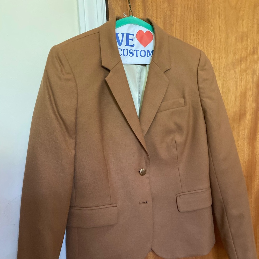 J crew tan blazer